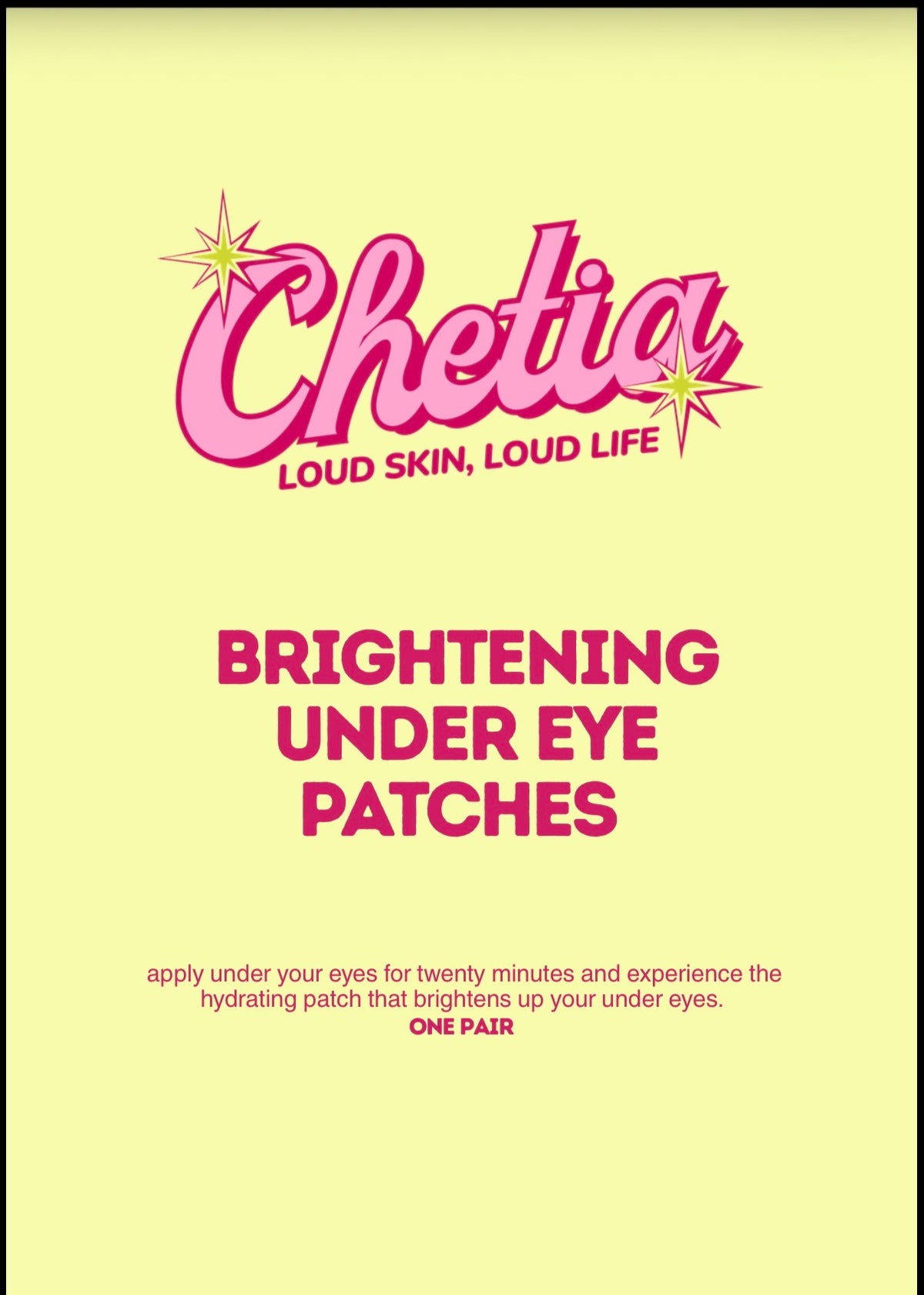 Chetia Brightening Eyepatch